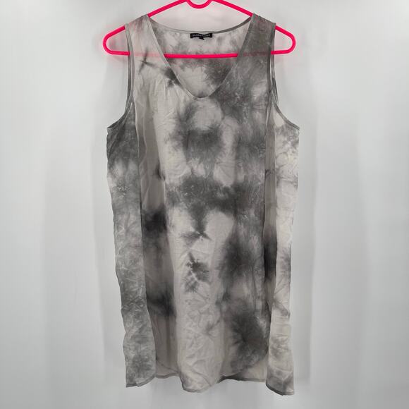 EILEEN FISHER Tank Top Size Medium Cotton Silk Blend Lagenlook Watercolor NWOT - Picture 11 of 11